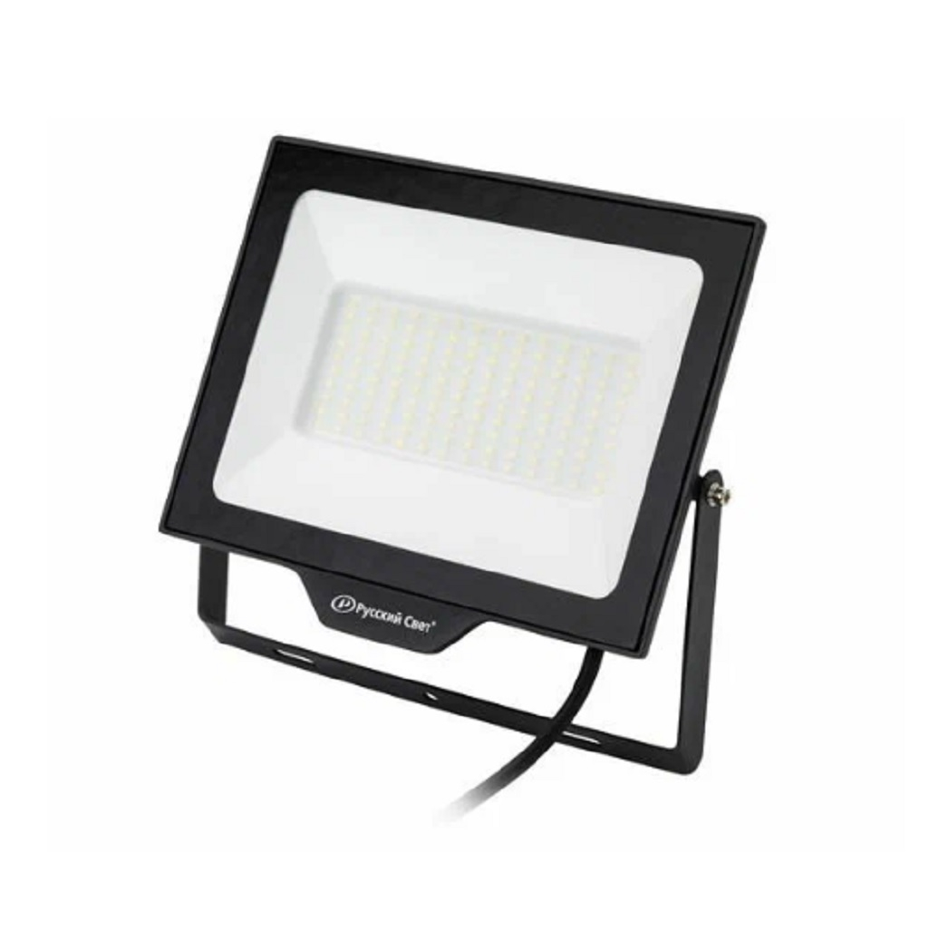 Прожектор светодиодный Русский свет 100 Вт 4000К IP65, пыленепроницаемость, черный
