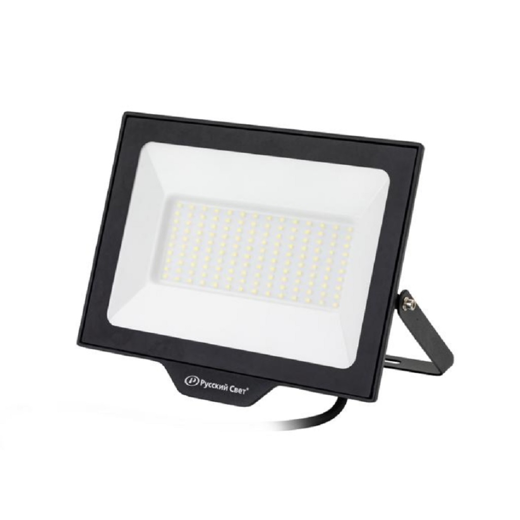 Прожектор светодиодный Русский свет 100 Вт 6500К IP65, пыленепроницаемость, черный