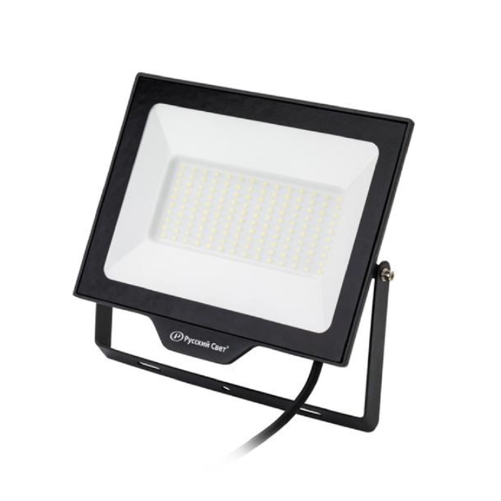 Прожектор светодиодный Русский свет 100 Вт 6500К IP65, пыленепроницаемость, черный