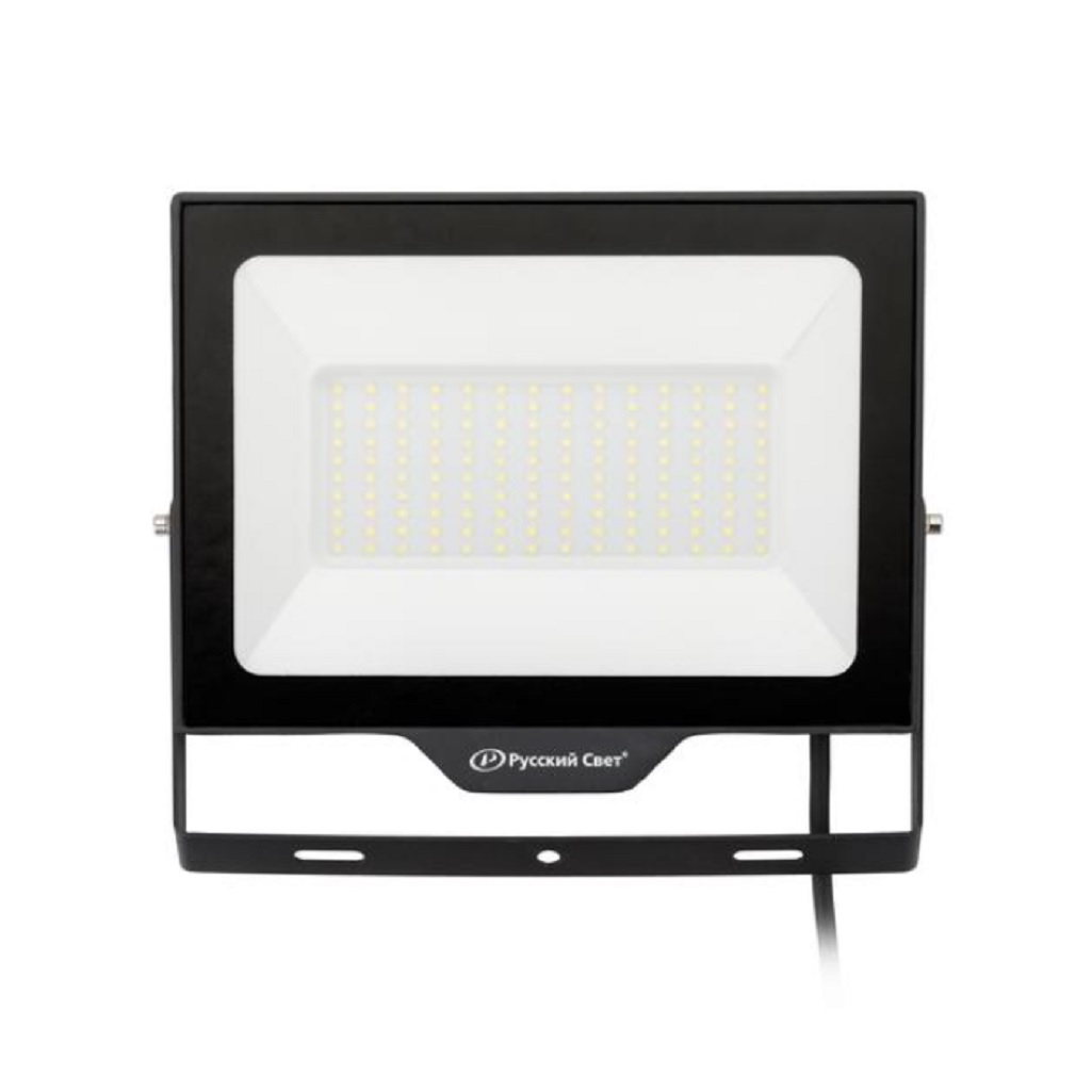 Прожектор светодиодный Русский свет 100 Вт 6500К IP65, пыленепроницаемость, черный