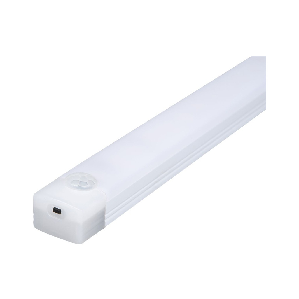 Светильник Uniel ULM-F60-2W/4000K/RECH SENSOR IP20 WHITE с датчиком движения, пластик, белый