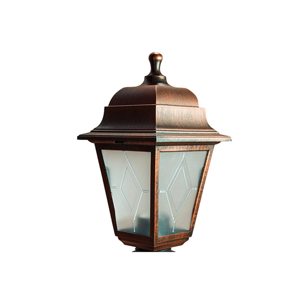 Светильник уличный Uniel UUL-A01F на столб, 60 Вт, E27, IP44, медный