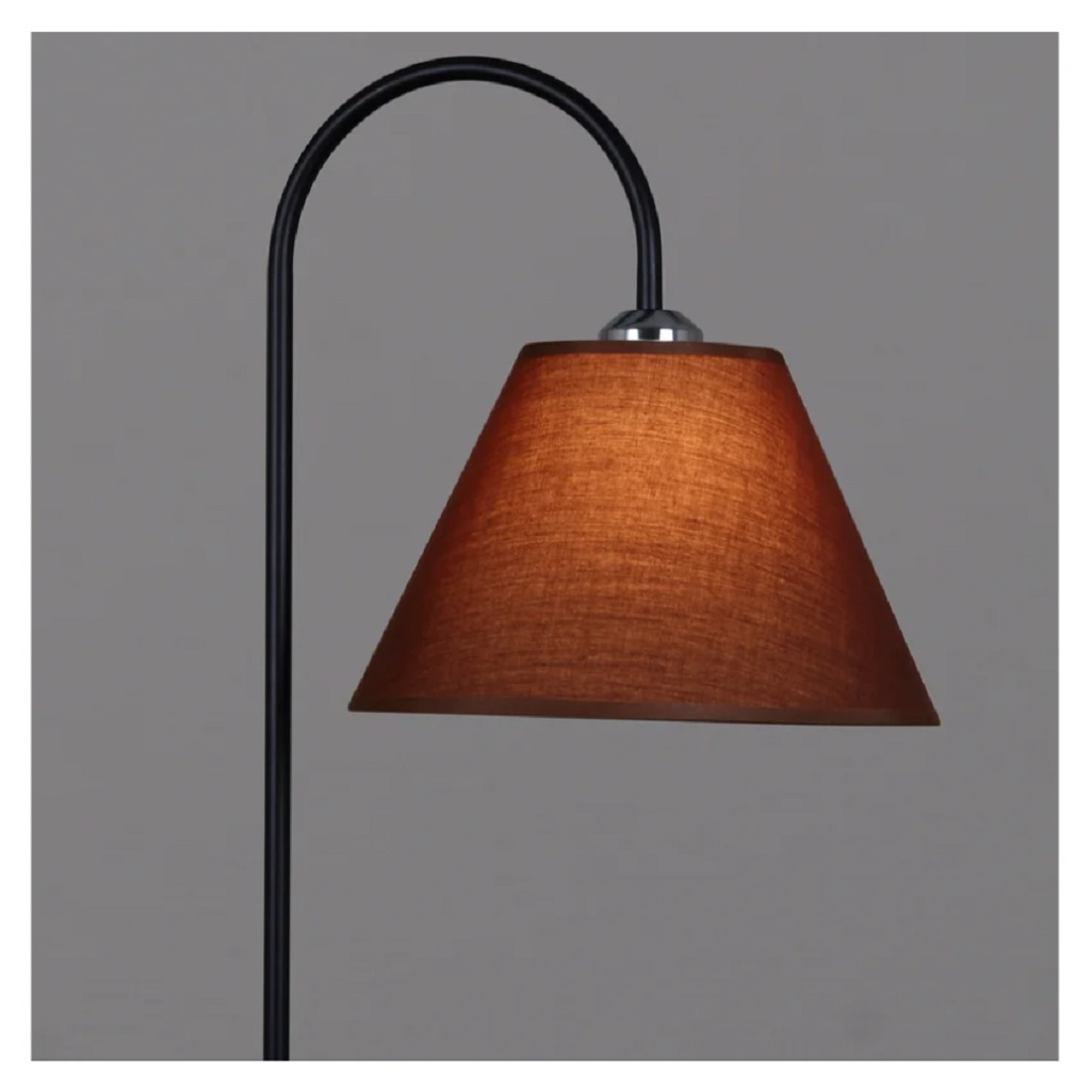 Cветильник напольный Reluce 01719-2.6-01A BK, поворотный механизм, коричневый