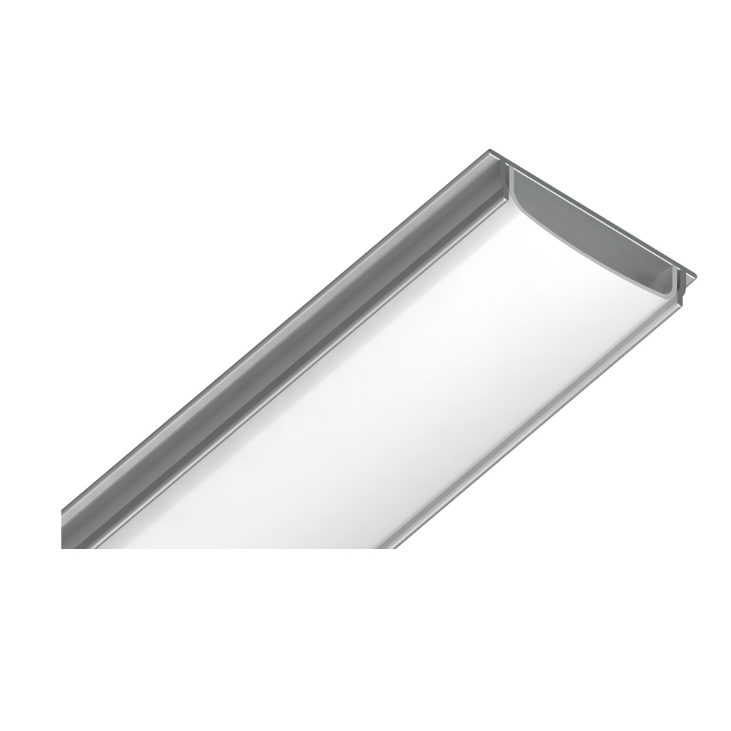 Профиль алюминиевый накладной гибкий Ambrella GP1600AL, серебро