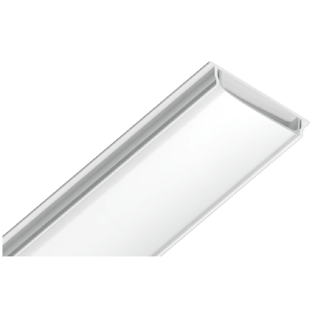 Профиль алюминиевый накладной гибкий Ambrella GP1600WH, белый