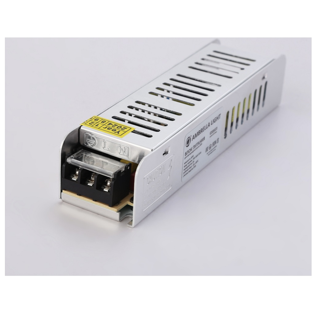 Блок питания для светодиодной ленты с EMC Ambrella 12В, 60 Вт, 5А IP20 GS8651