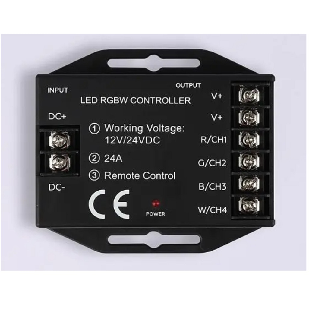 Контроллер для светодиодных лент Ambrella RGBW с управлением белого света с пультом