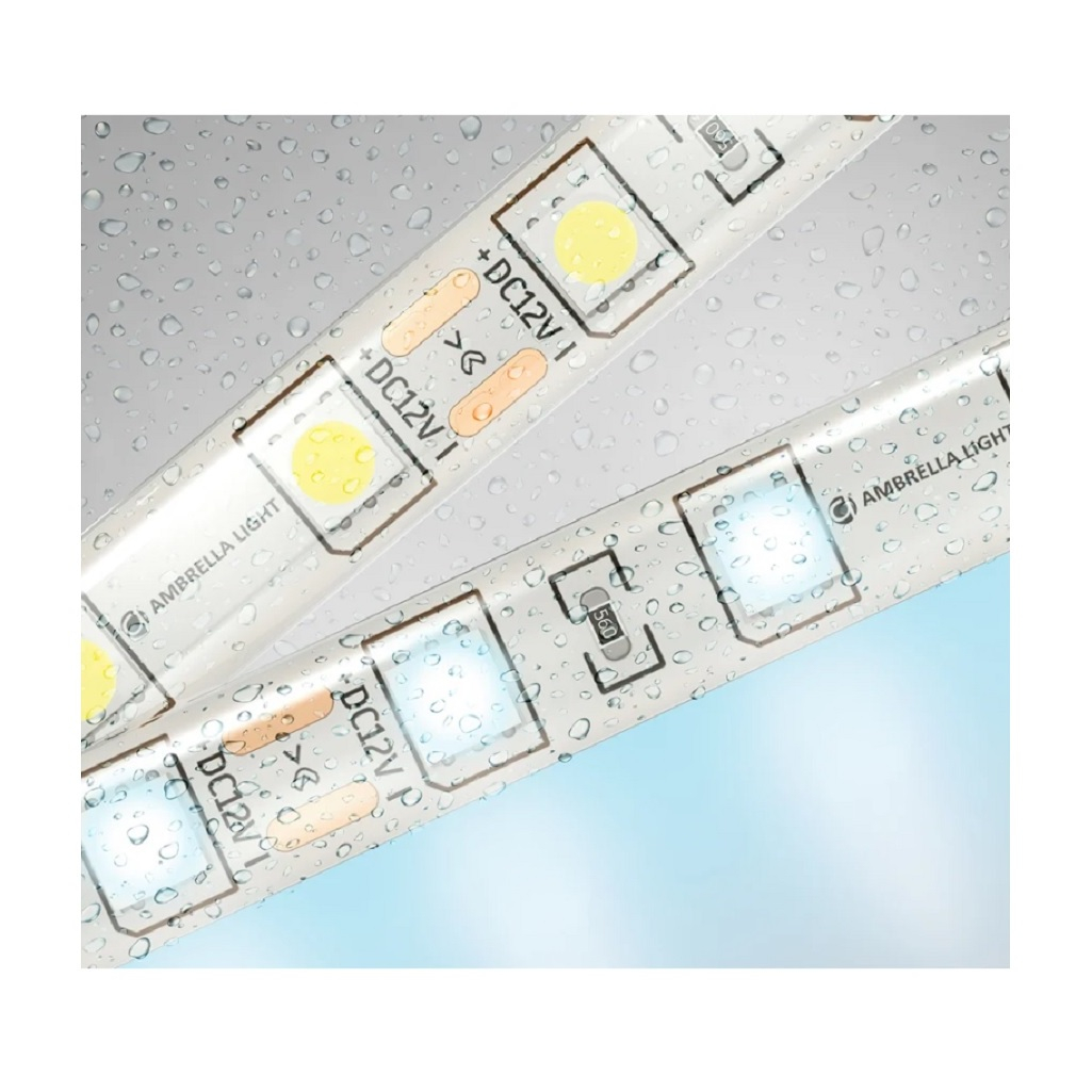 Светодиодная лента Ambrella GS2103 5050 60Led 14.4 Вт 12В IP65 6500K, 5 метров