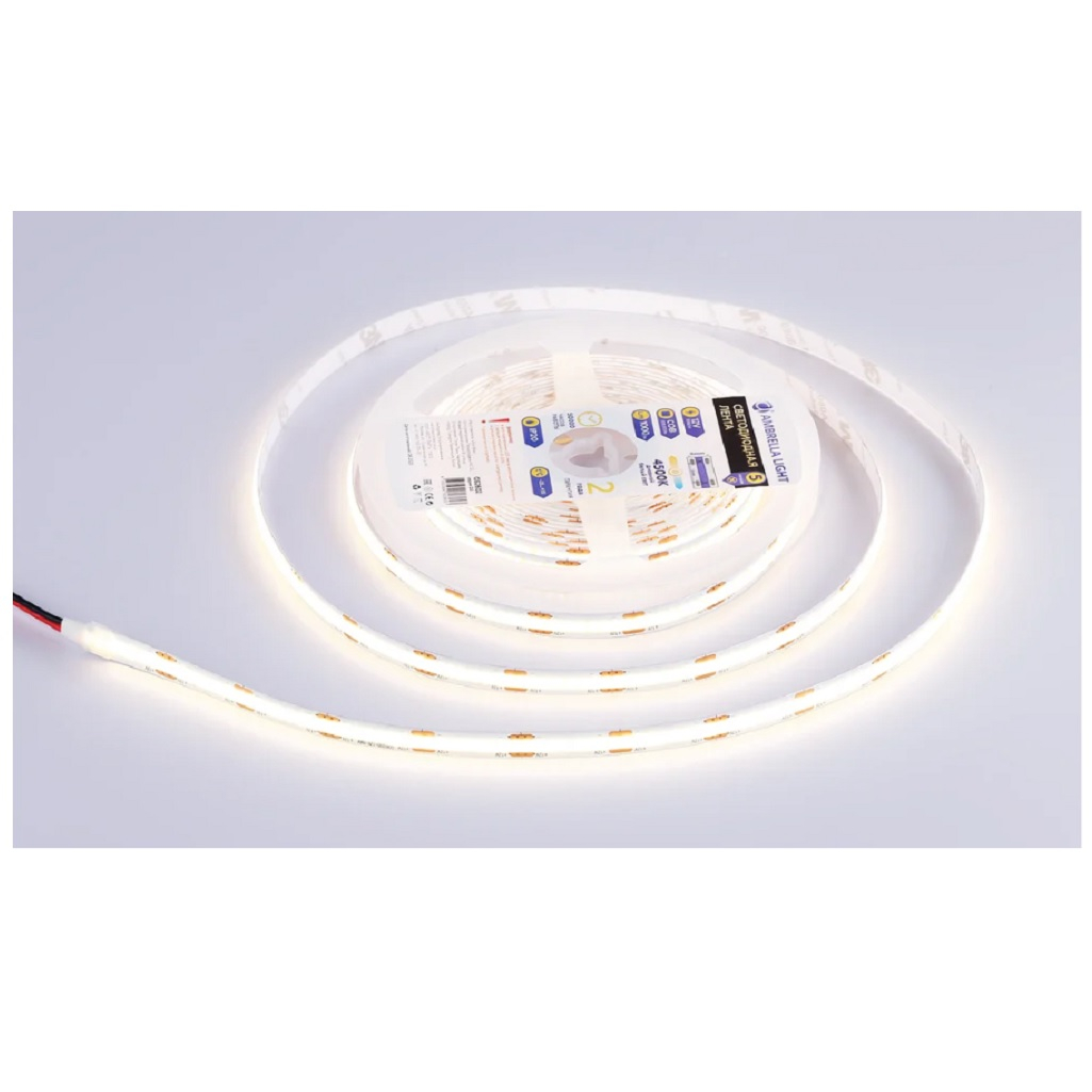 Светодиодная лента Ambrella GS2602 COB 320Led 10 Вт 12В IP20 4500K, 5 метров