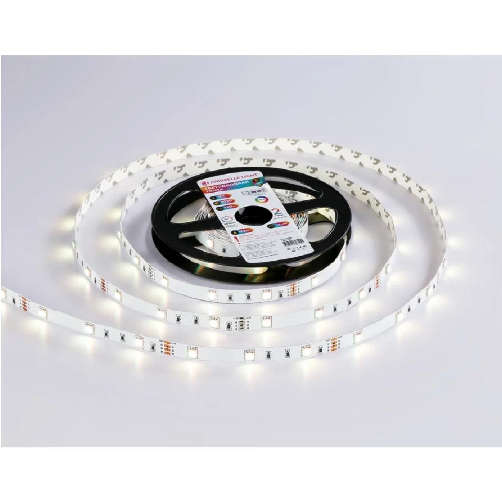 Светодиодная лента Ambrella GS2201 5050 30Led 7.2 Вт 12В IP20 RGB, 5 метров