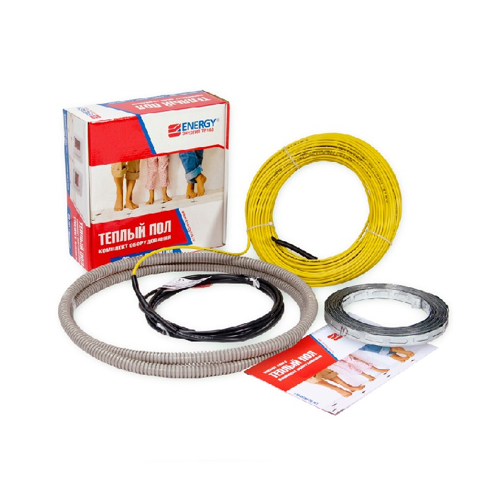 Теплый пол, кабель ENERGY Cable 2600 Вт, 26 кв.м