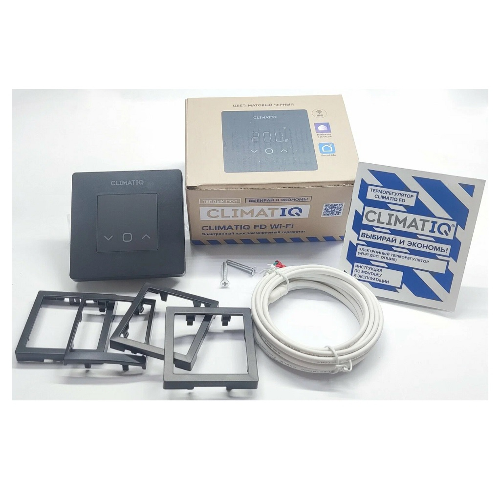 Терморегулятор электронный Climatiq FD 20673, с голосовым управлением, черный