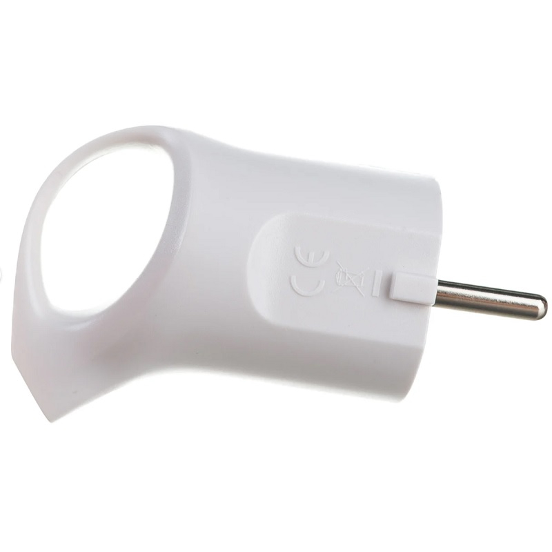 Вилка кабельная Эра V3 16А с заземлением с кольцом белый