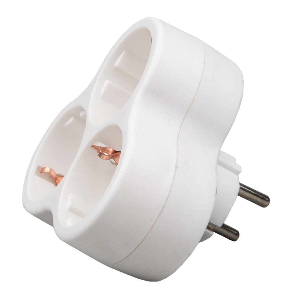 Разветвитель сетевой Uniel S-GES3-16F White с заземлением, 3 розетки, 3.5 кВт