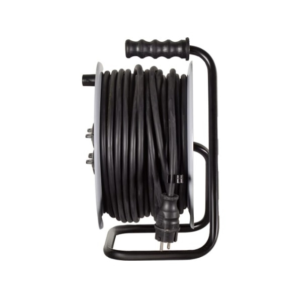 Удлинитель Ресанта СУ-3х2,5КГ-50/3, 61/118/10, с заземлением, 4 розетки, 50 м, 3.5 кВт, на катушке