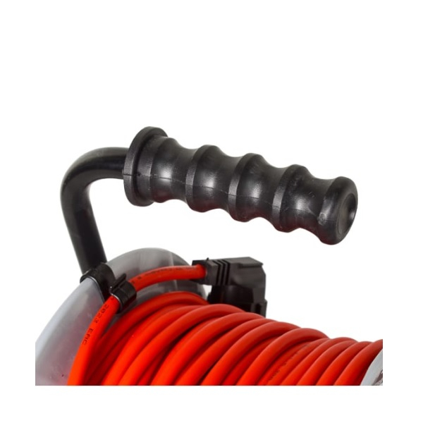 Удлинитель силовой Ресанта СУ-3х1,5-30/2 с выключателем, 4 розетки, 30 м, 3.5 кВт, на катушке