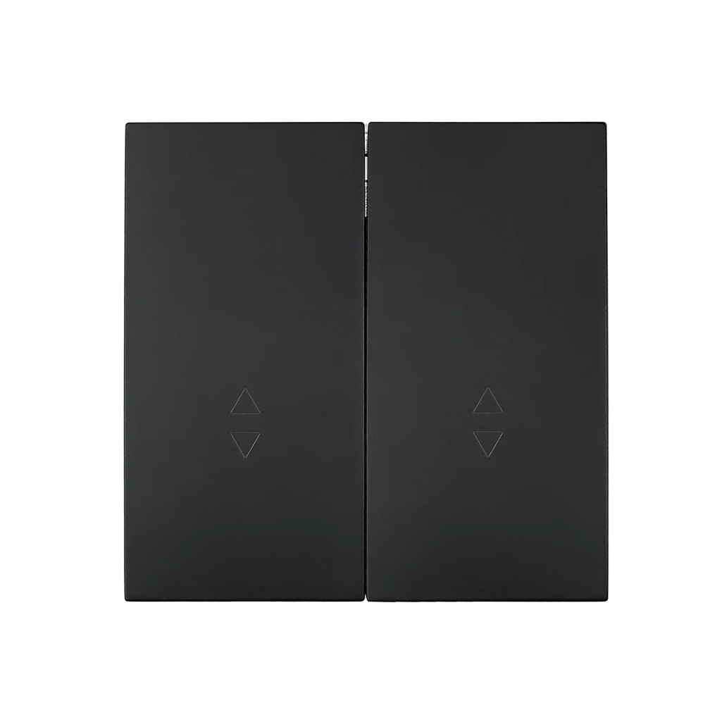 Выключатель проходной двойной Lezard Zima 704-4288-106QC встраиваемый, черный бархат