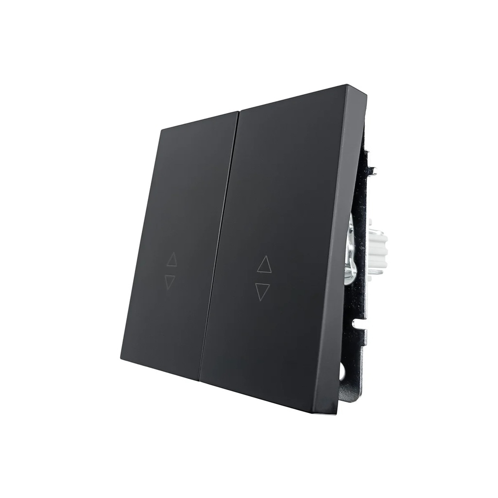 Выключатель проходной двойной Lezard Zima 704-4288-106QC встраиваемый, черный бархат