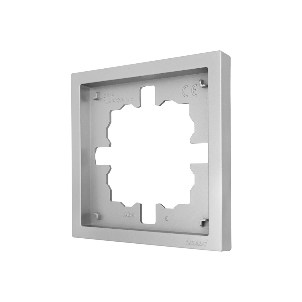 Рамка 1-местная Lezard Zima 704-7400-146 горизонтальная, пластик, серый матовый