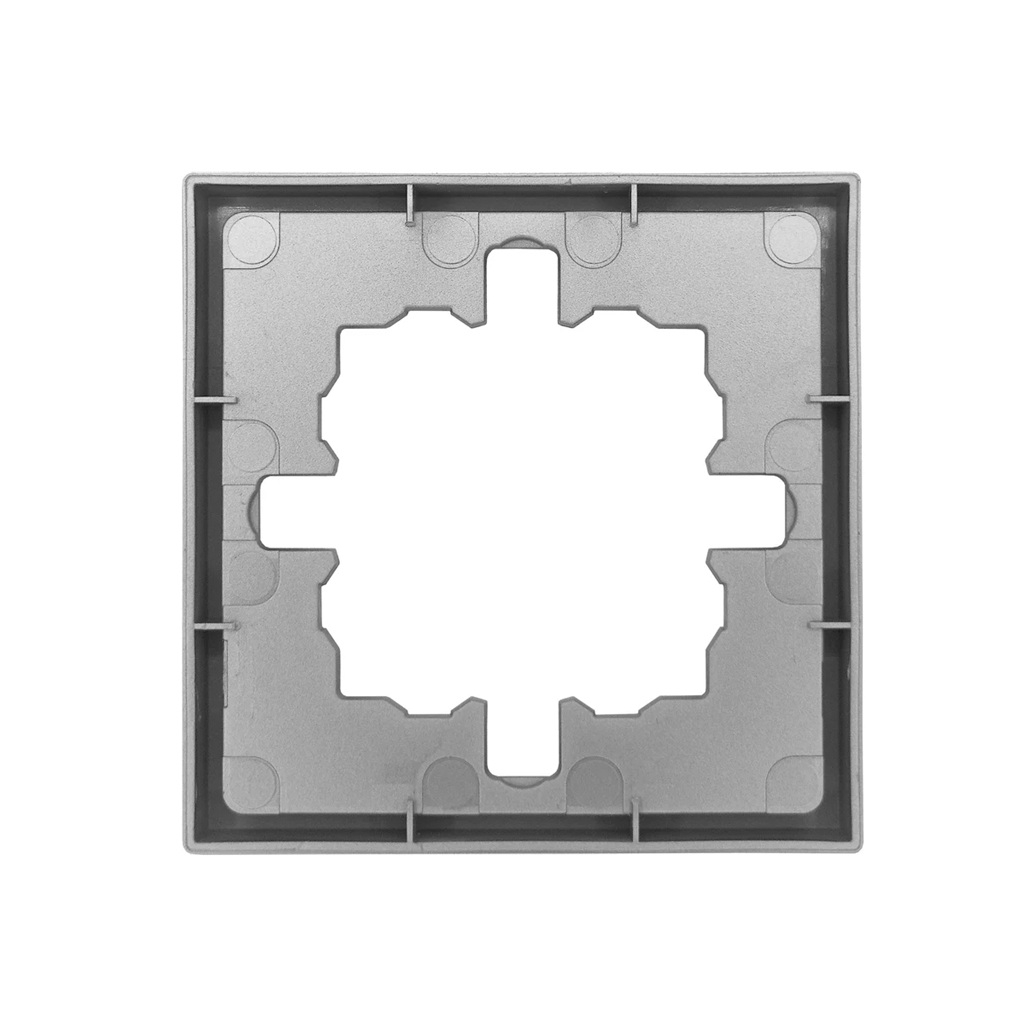 Рамка 1-местная Lezard Zima 704-7400-146 горизонтальная, пластик, серый матовый