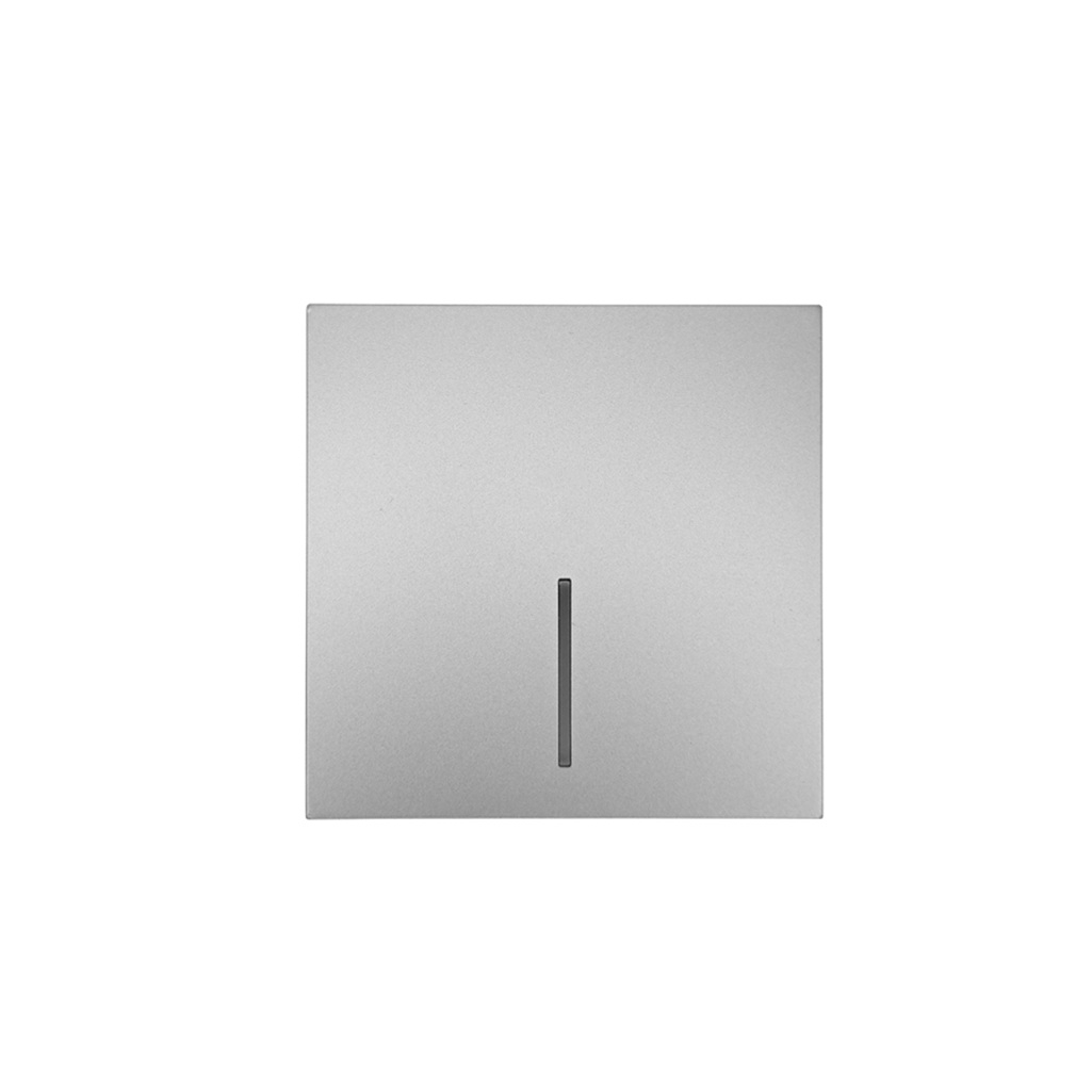 Выключатель с подсветкой Lezard Zima безвинтовой зажим, серый матовый 704-7488-111QC