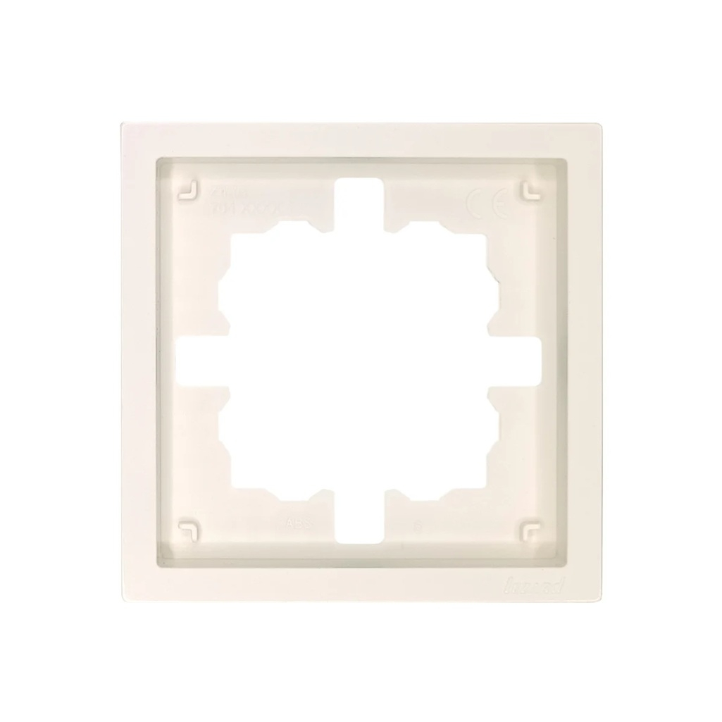 Рамка 1-местная Lezard Zima 704-9000-146 горизонтальная, пластик, слоновая кость