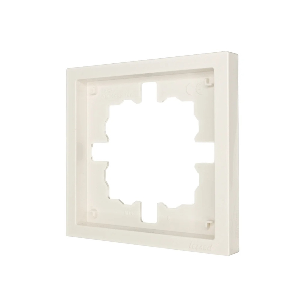 Рамка 1-местная Lezard Zima 704-9000-146 горизонтальная, пластик, слоновая кость