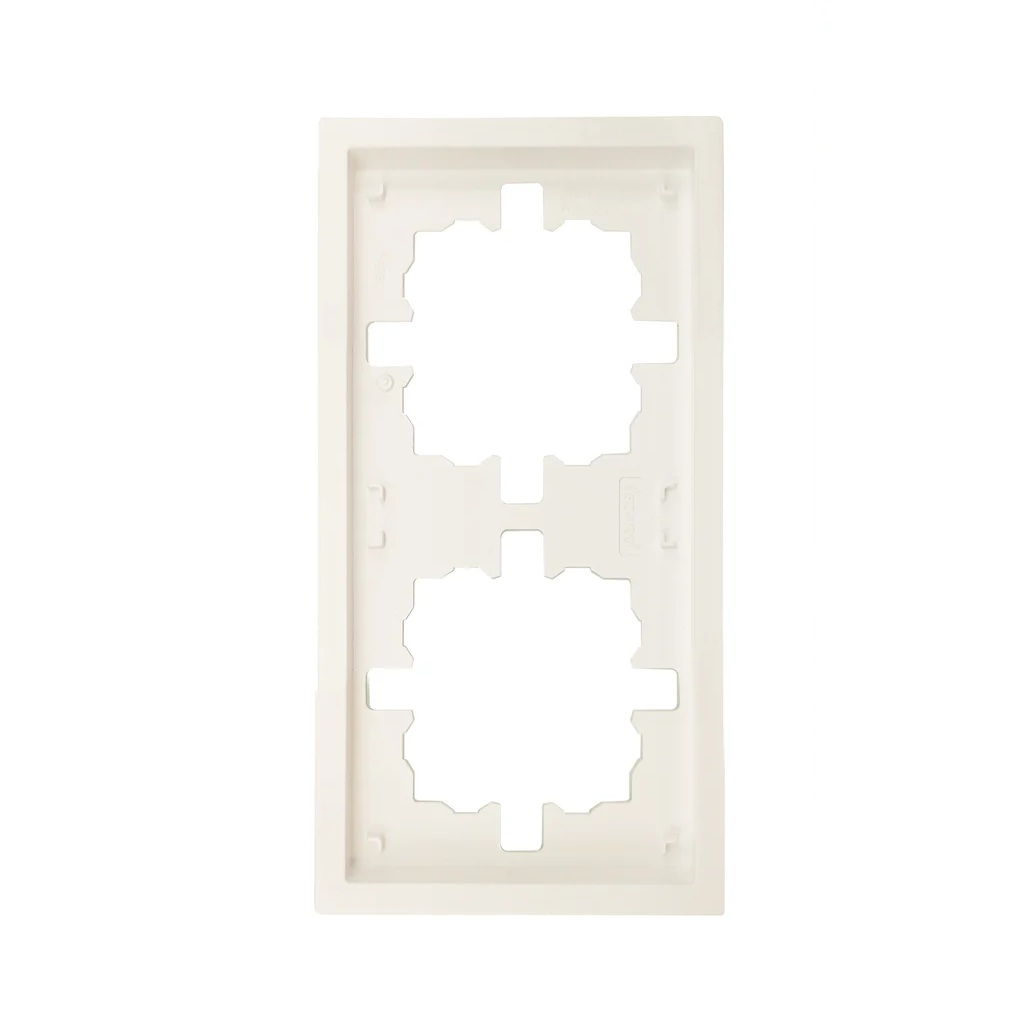 Рамка 2-местная Lezard Zima 704-9000-147 горизонтальная, пластик, слоновая кость