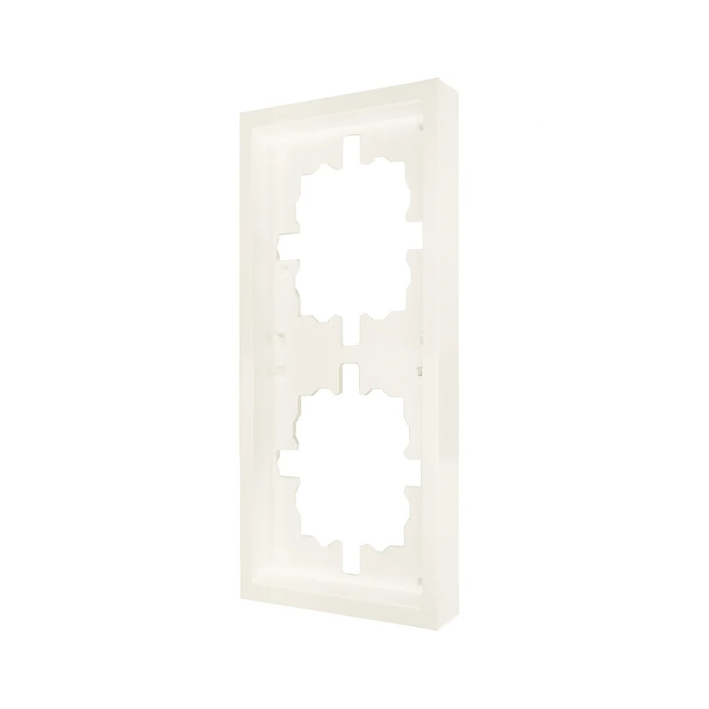 Рамка 2-местная Lezard Zima 704-9000-147 горизонтальная, пластик, слоновая кость