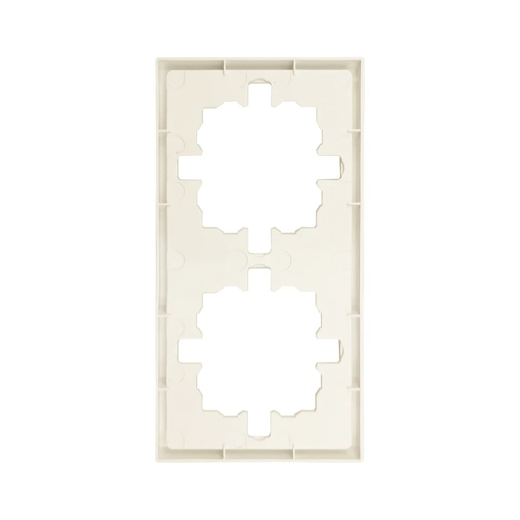 Рамка 2-местная Lezard Zima 704-9000-147 горизонтальная, пластик, слоновая кость