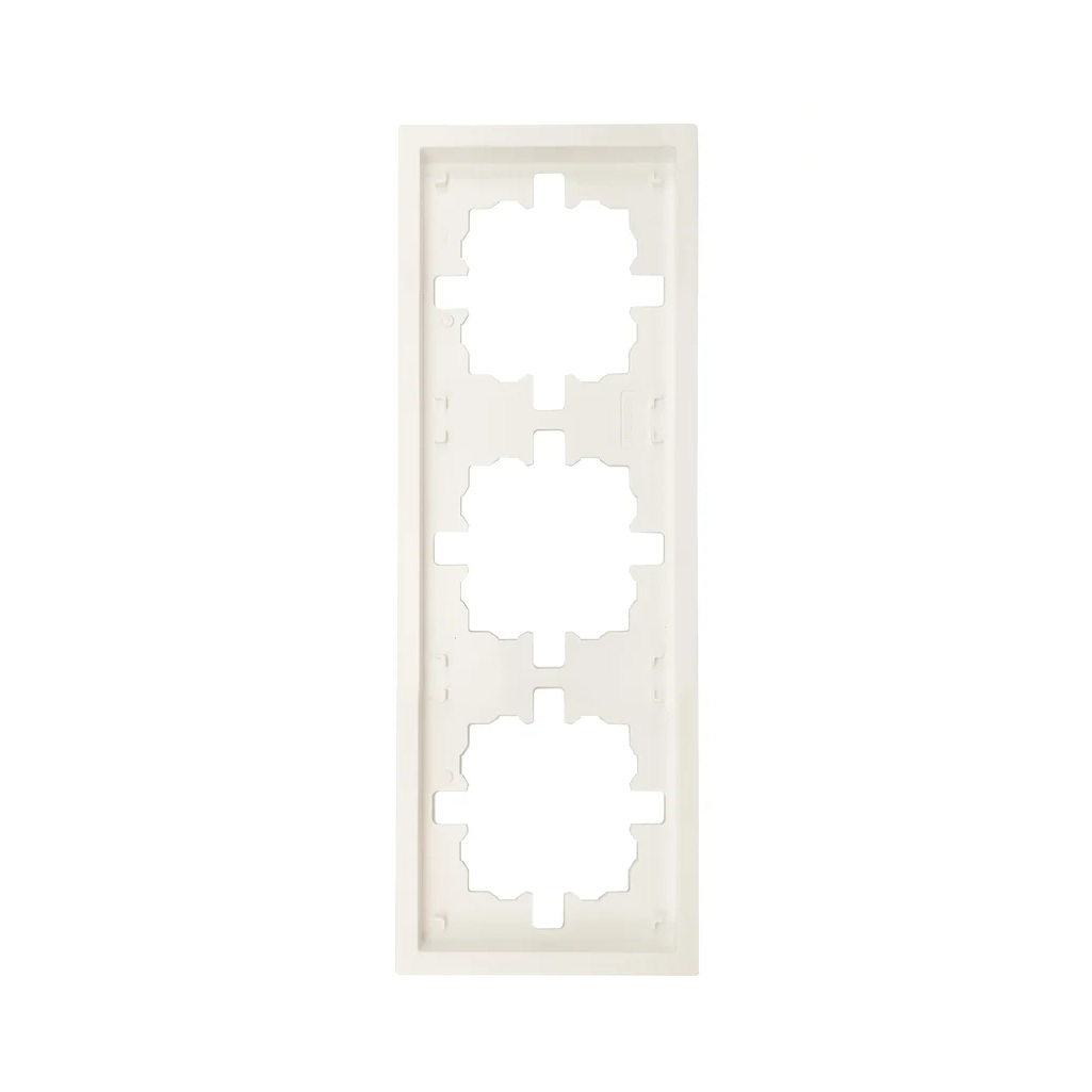 Рамка 3-местная Lezard Zima 704-9000-148 горизонтальная, пластик, слоновая кость