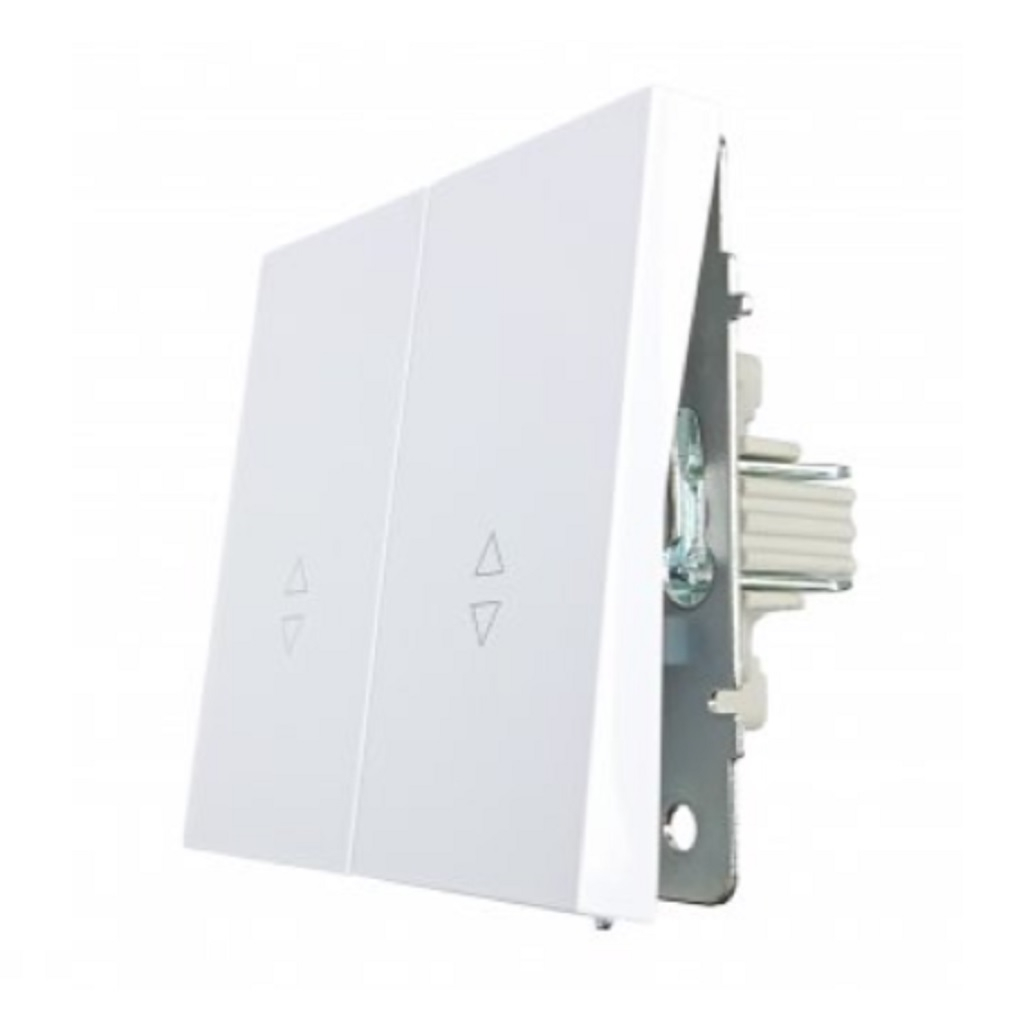 Выключатель проходной двойной Lezard Zima 704-0288-106QC, безвинтовой зажим, белый