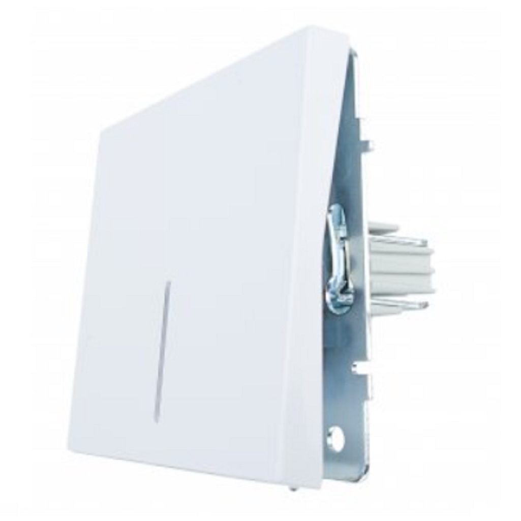 Выключатель с подсветкой Lezard Zima 704-0288-111QC, безвинтовой зажим, белый