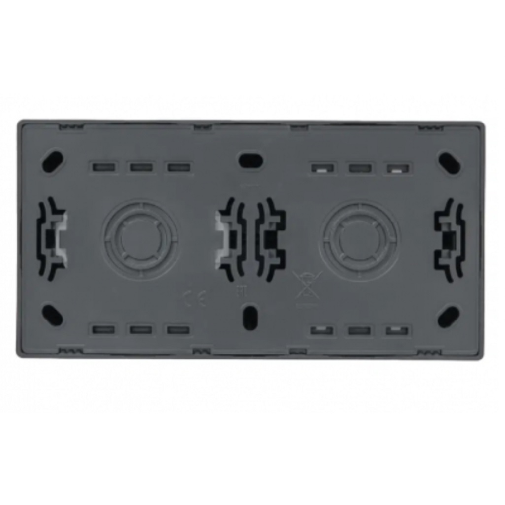 Выключатель и розетка Lezard Leto 752-3400-170BAP, с заземлением, накладной монтаж, графит