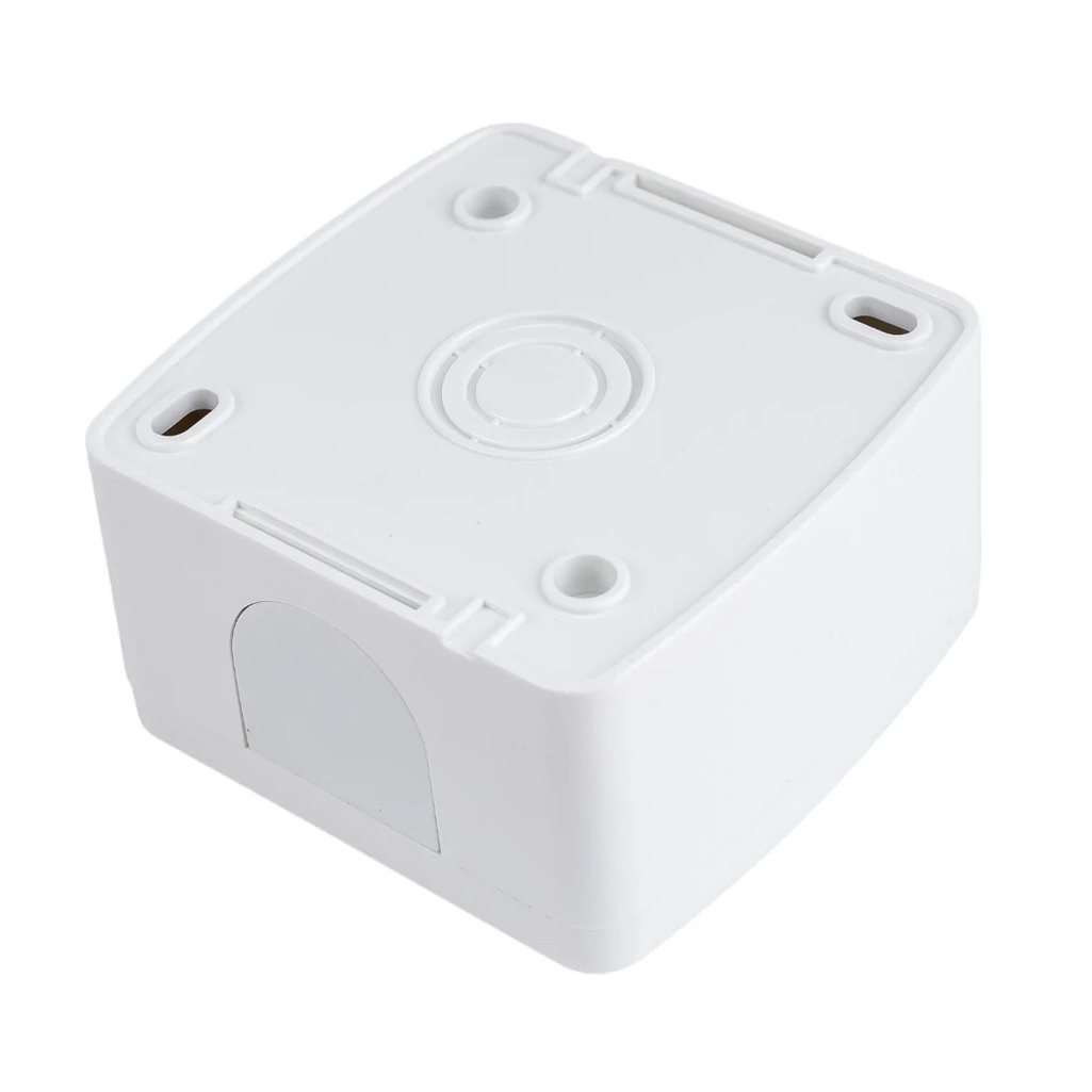 Переключатель проходной Селигер TDM SQ1818-0011, 1 клавиша, открытой установки, белый