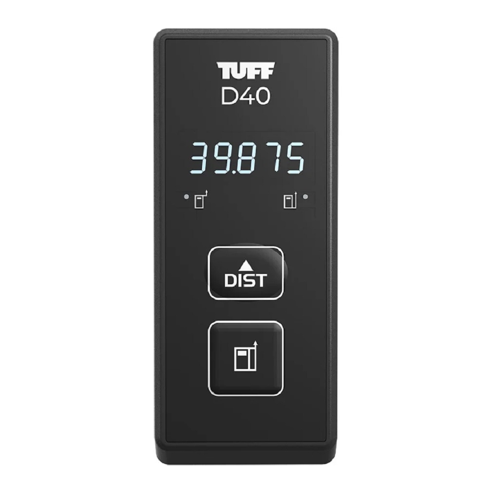 Дальномер лазерный TUFF D40, встроенная память, непрерывное измерение, 2 точки начала отсчета