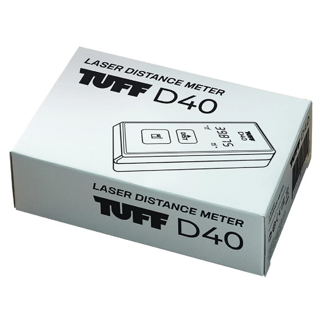 Дальномер лазерный TUFF D40, встроенная память, непрерывное измерение, 2 точки начала отсчета