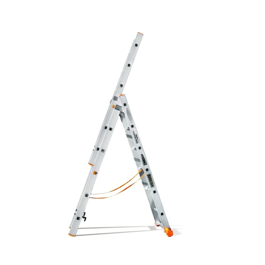 Лестница-стремянка Эйфель Классик, 6 ступеней, 3 секции, алюминиевая, нагрузка до 150 кг