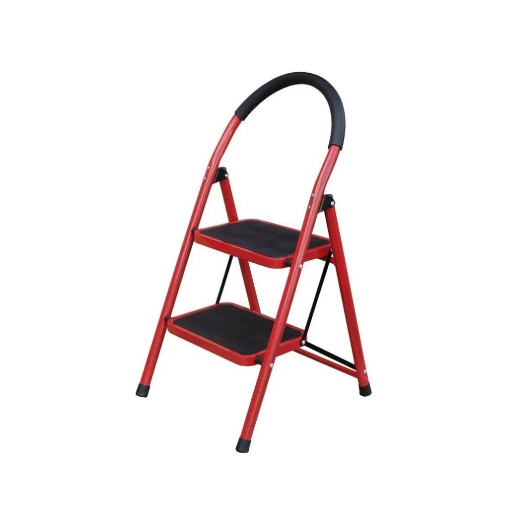 Лестница-стремянка Техпром, 2 ступени, 1 секция, металлическая, нагрузка до  90 кг