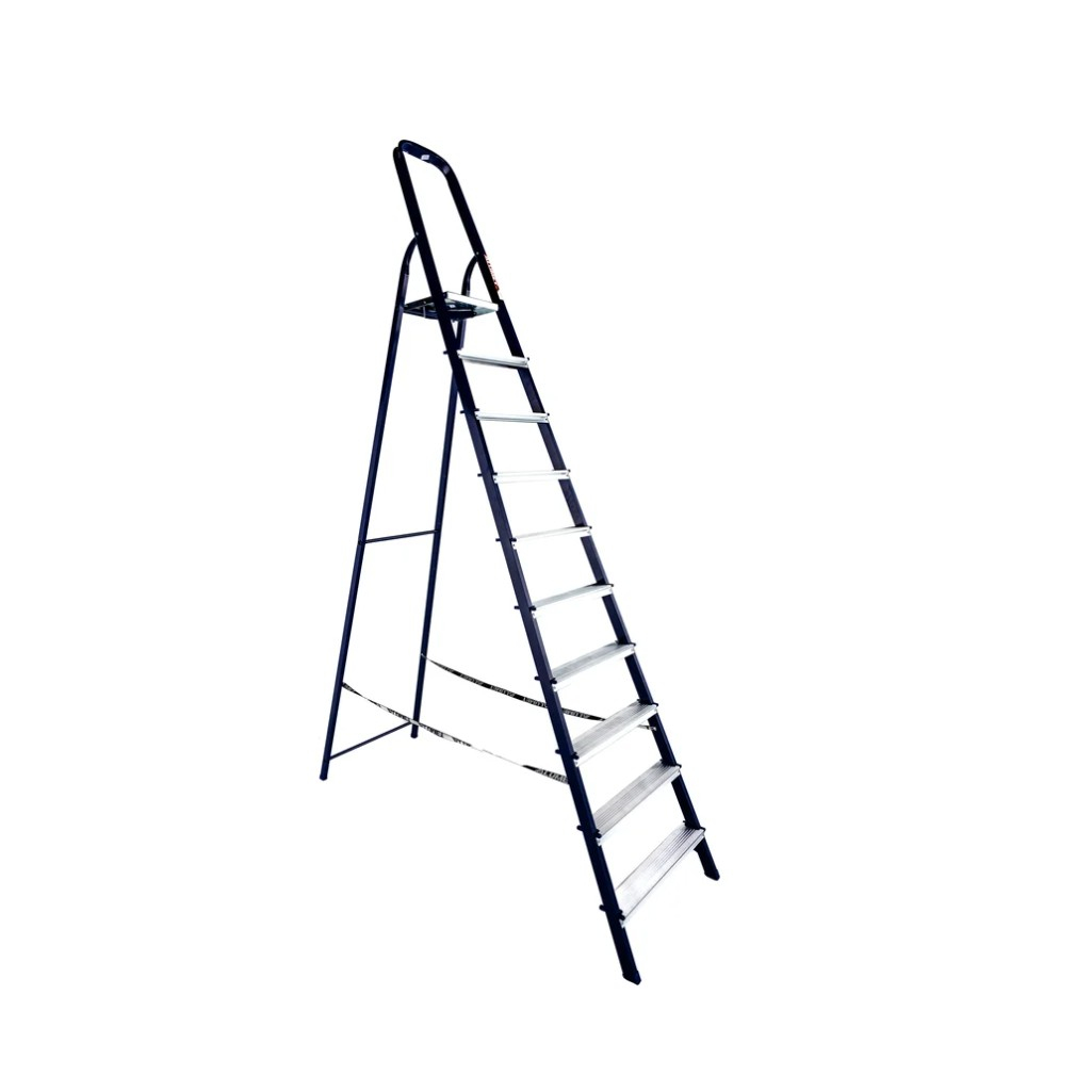 Лестница-стремянка Алюмет, 10 ступеней, 1 секция, стальная, нагрузка до 150 кг