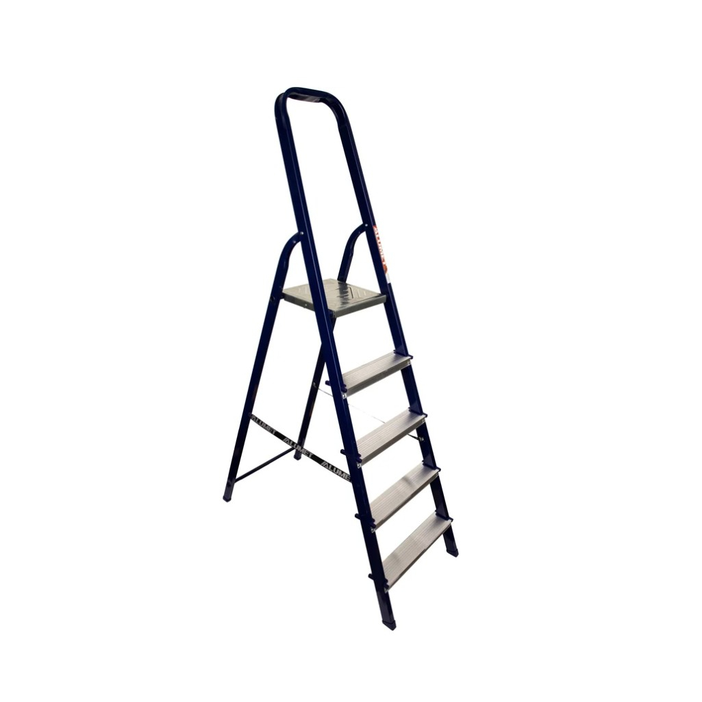 Лестница-стремянка Алюмет, 5 ступеней, 1 секция, стальная, нагрузка до 150 кг