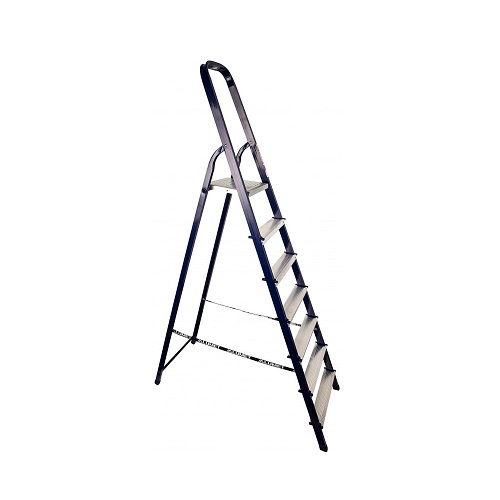 Лестница-стремянка Алюмет, 7 ступеней, 1 секция, стальная, нагрузка до 150 кг