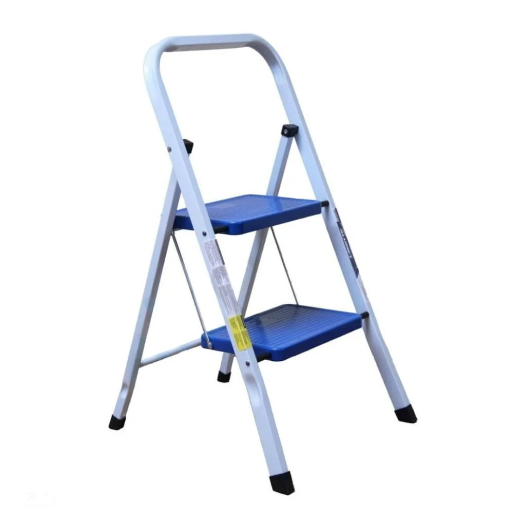 Лестница-стремянка Алюмет, MK802C, 2 ступени, 1 секция, стальная, нагрузка до 150 кг