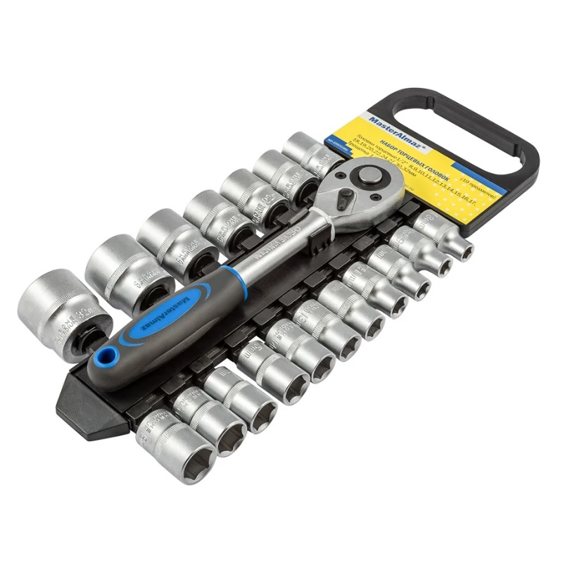 Набор головок Мастер Алмаз 19 пр.