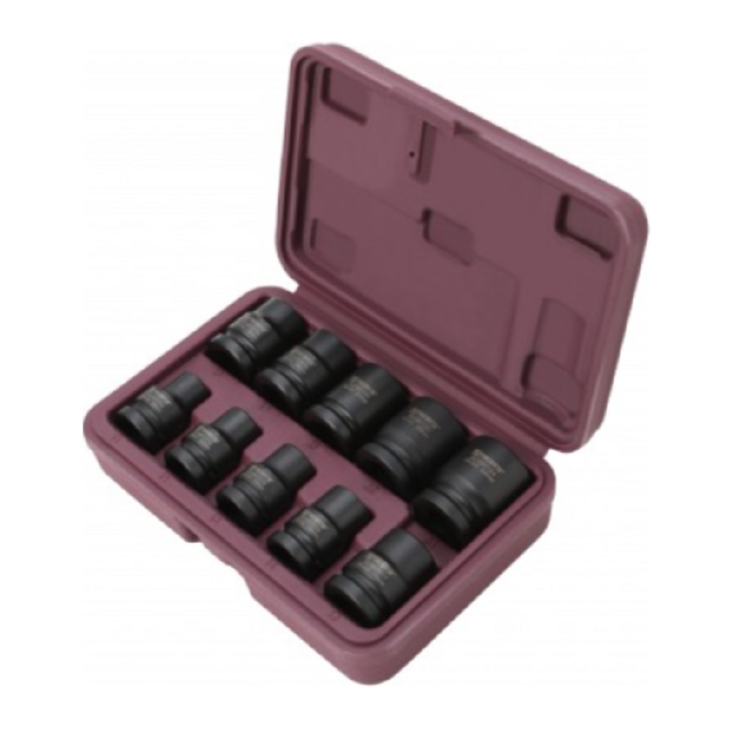 Набор головок ударных Thorvik S23S1110S, универсальный, 10-24 мм, 10 предметов