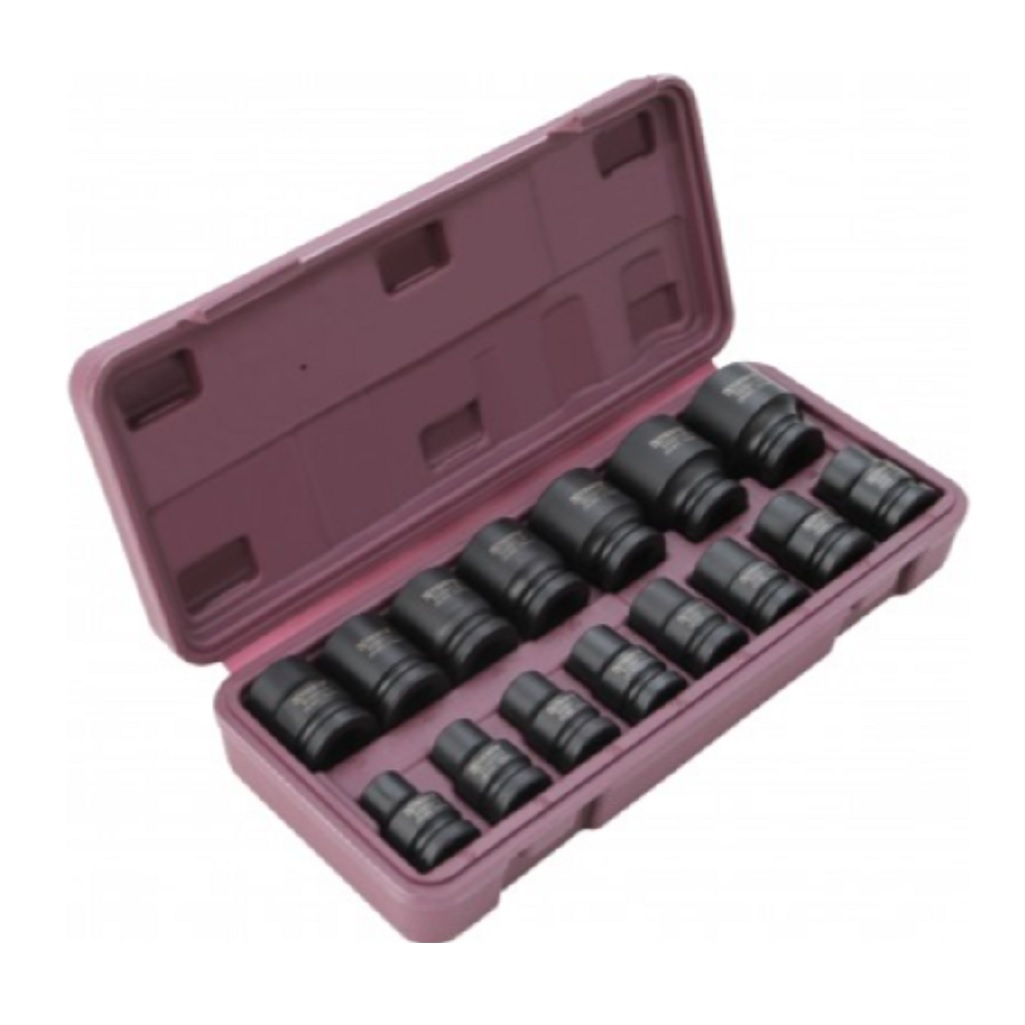 Набор головок Thorvik S23S1115S, ударных, 10-32 мм, 15 предметов