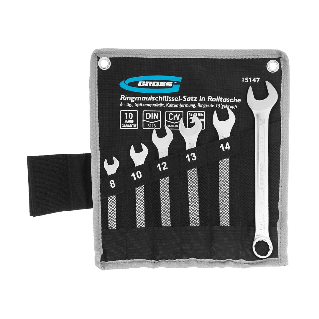 Набор ключей комбинированных Gross 6 штук 15147