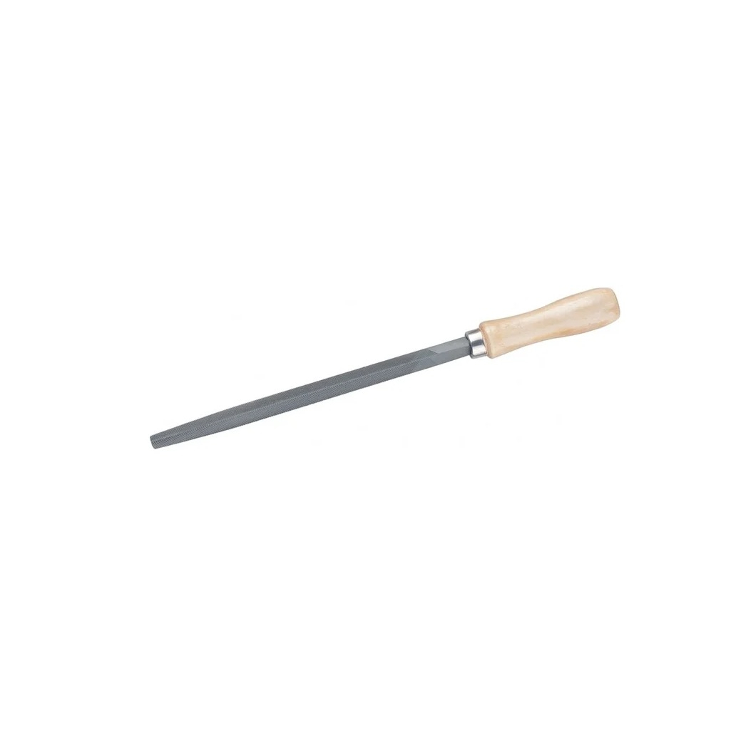 Напильник трехгранный Сибртех 16026 с деревянной ручкой, 200 мм 