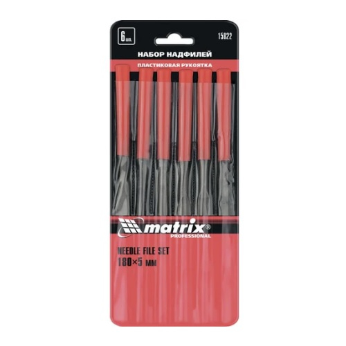 Набор надфилей Matrix 180х5 мм 6 шт 15822