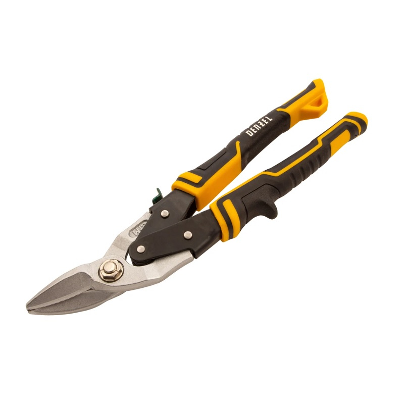Ножницы по металлу Denzel прямой и правый рез, 270 мм 78371